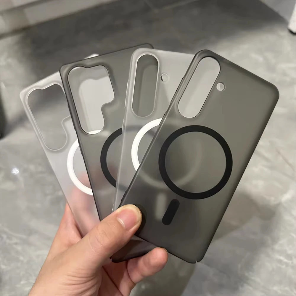 Matte Clear For Magsafe Magnetic Case For Samsung S26 Ultra S25 S24 S23 A57 A37 A17 A07 A56 A36 A26 A55 A54 A35 A16 A06 Cover