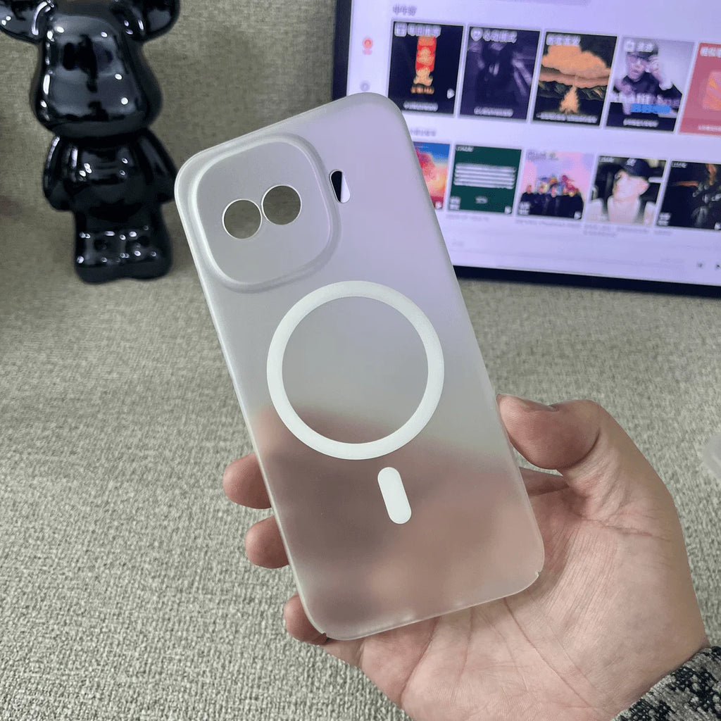 Matte PC Hard Translucent Case For Vivo IQOO 15R Z11 Turbo Magnetic Wireless Charge Shockproof Cover For Vivo IQOO Z11 Turbo
