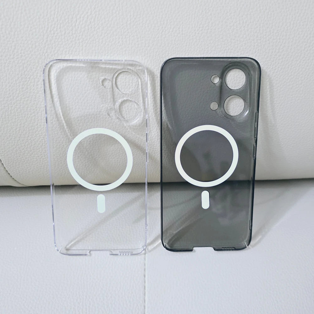 Scratch Resistant Hardened Clear PC Magnetic Case For Xiaomi Redmi Turbo5 Turbo 5 Max 4 Pro Shockproof Transparent Back Cover