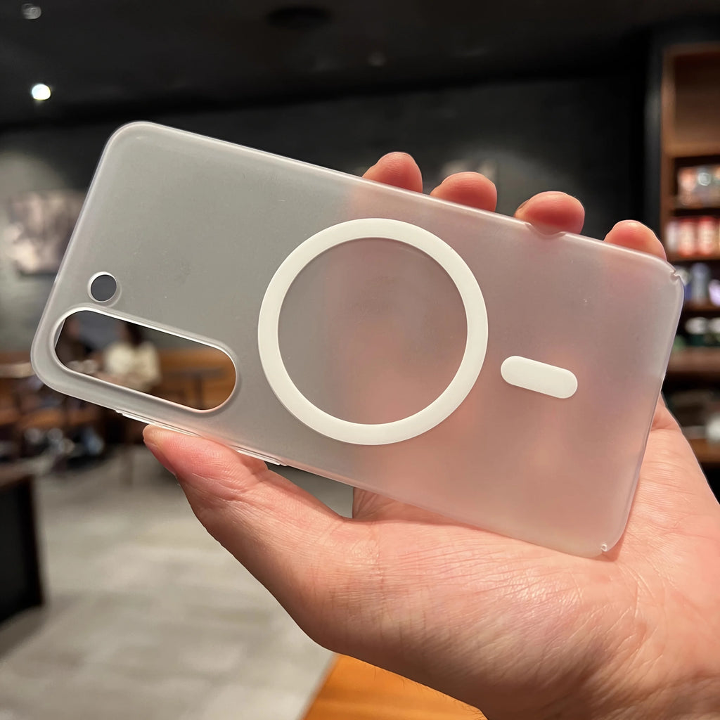 Phone Case For Galaxy Quantum 6 5 4 A56 A55 A54 A36 A35 A34 A26 A25 Magnetic Slim Translucent Matte Shockproof Protective Cover