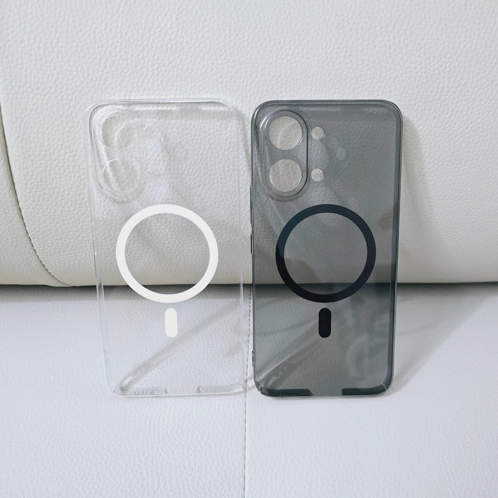 Scratch Resistant Hardened Clear PC Magnetic Case For Xiaomi Redmi Turbo5 Turbo 5 Max 4 Pro Shockproof Transparent Back Cover