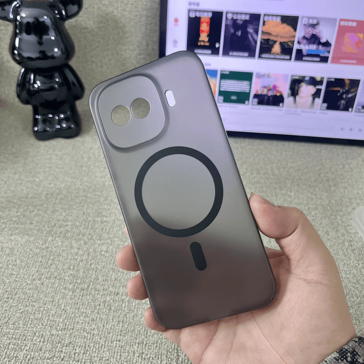 Vivo IQOO 15R Z11 Turbo Matte PC Hard Translucent Magnetic Wireless Charge Shockproof Case Cover For Vivo IQOO Z11 Turbo