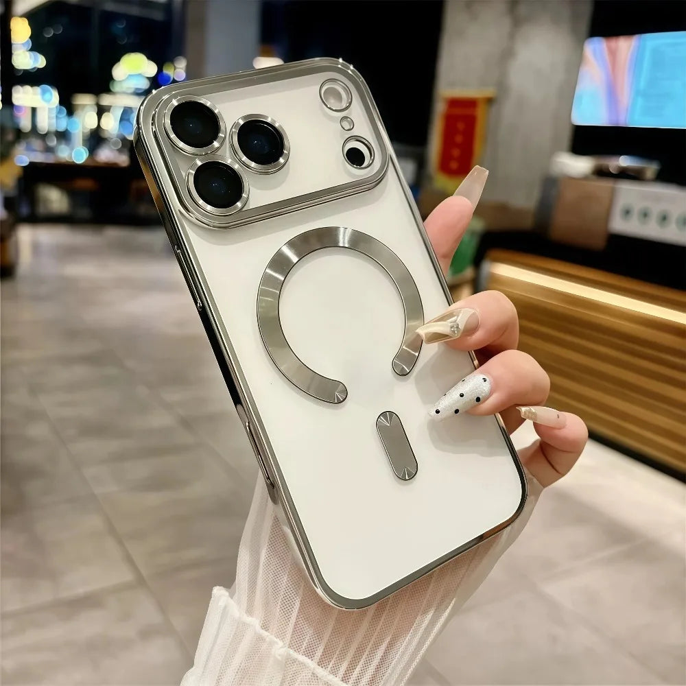 Luxury for MagSafe Magnetic Plating Phone Case