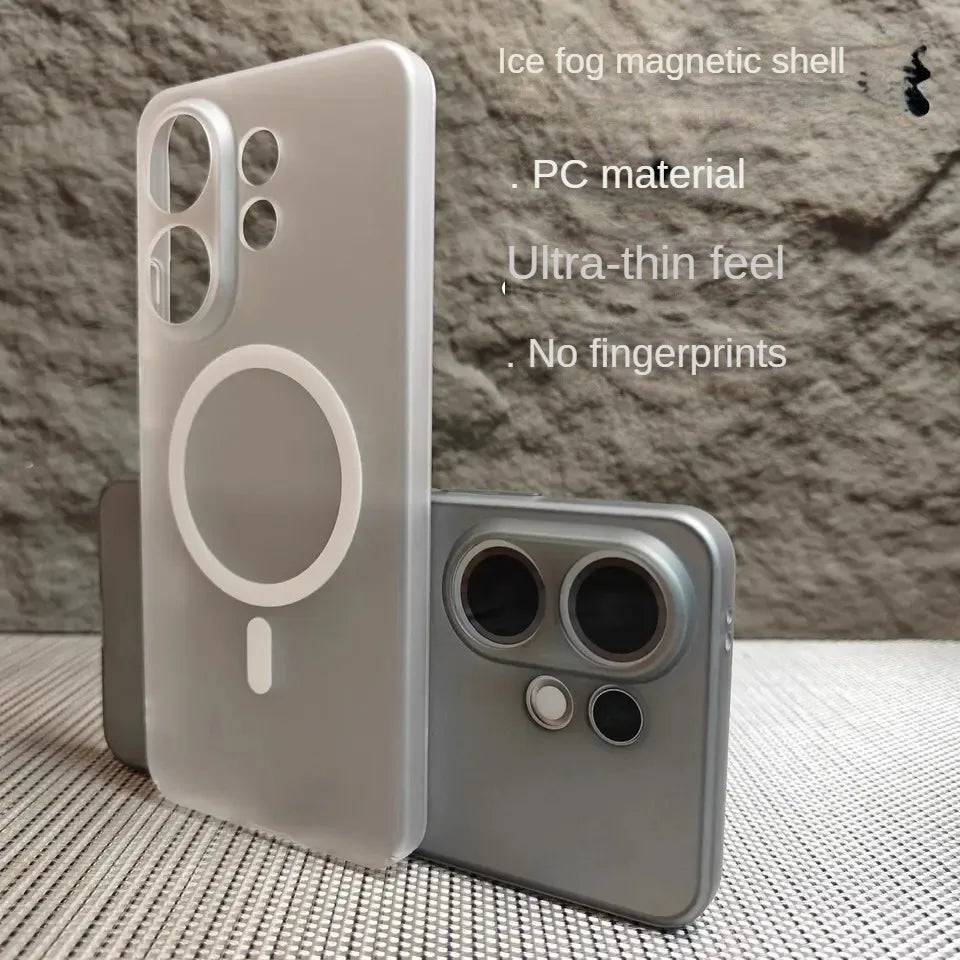 For VIVO X200 FE for Magsafe Magnetic Matte PC Hard Case For vivo x300 s30 pro mini Shockproof Transparent Cover Hard Bumper