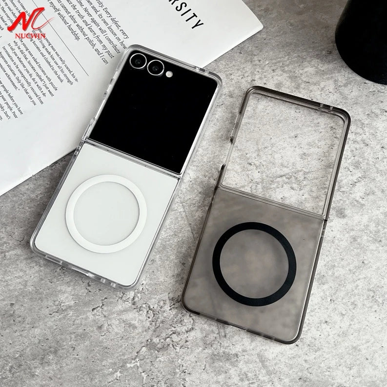 for Samsung Flip7 Luxury for Magnetic Hard Matte Case for Samsung Galaxy Z Flip 7 Wireless Charging Ultra Thin Cover