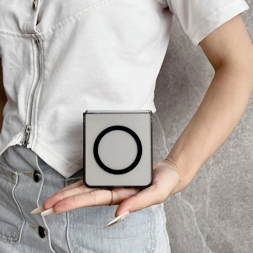 for Samsung Flip7 Luxury for Magnetic Hard Matte Case for Samsung Galaxy Z Flip 7 Wireless Charging Ultra Thin Cover