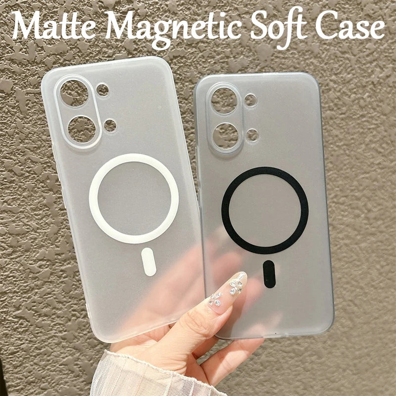 Ultra Thin Soft TPU Matte Case For Xiaomi Redmi Turbo 5 Max Poco X8 Pro Max Anti-Fingerprints Shockproof Magnetic Cover