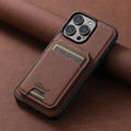 Wallet Phone Case Card Holder Leather Magnetic Pocket Cover For Wireless Charging For iPhone